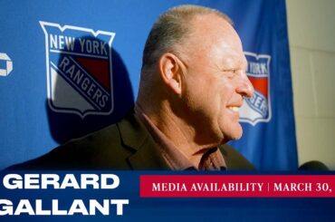 New York Rangers: Gerard Gallant Pregame Media Availability | Mar. 30, 2023
