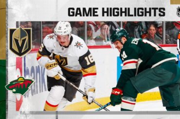 Golden Knights @ Wild 4/3 | NHL Highlights 2023