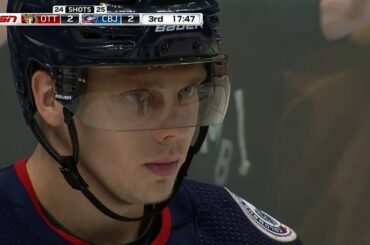 Nutivaara shoots it at his own net but Korpisalo makes the save