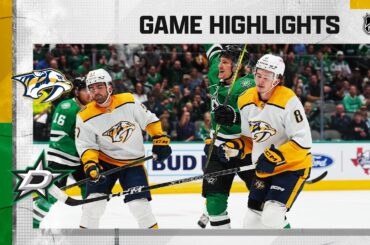 Predators @ Stars 4/3 | NHL Highlights 2023