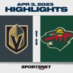 NHL Highlights | Golden Knights vs. Wild - April 3, 2023