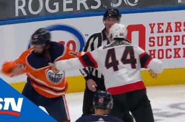 Erik Gudbranson & Jujhar Khaira Exchange Blows In Lenghty Tilt