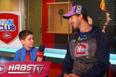 Fan Club junior reporter interviews Phillip Danault