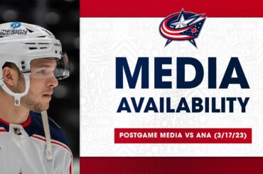 Nick Blankenburg shares his takeaways from the Anaheim Ducks game | Postgame Media (3/17/23)