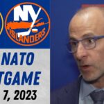 Don Granato Postgame Interview vs New York Islanders (3/7/2023)