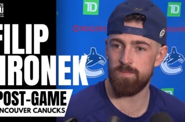 Filip Hronek Reacts to Making Vancouver Canucks Debut After Red Wings Trade & Win vs. SJ Sharks