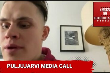 Newly acquired Jesse Puljujarvi speaks with Carolina Hurricanes media