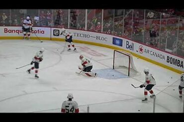 Florida Panthers goalie Mack Guzda warms up 3/30/23