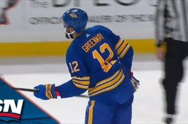 Sabres' Jordan Greenway Chips In Puck To Cap Off Perfect Passing Play vs. Stars