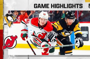 Penguins @ Devils 4/4 | NHL Highlights 2023