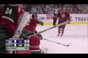Cal Clutterbuck hits Willie Mitchell twice [FSN]