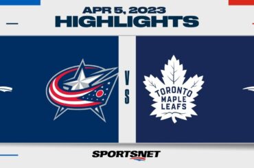 NHL Highlights | Blue Jackets vs. Maple Leafs - April 4th, 2023