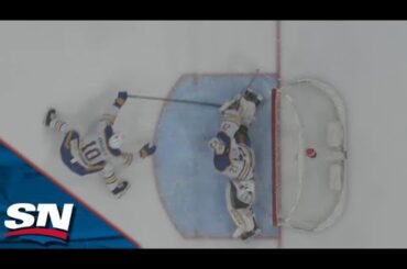 Sabres' Devon Levi Stops Panthers' Anthony Duclair Twice, Including Sprawling Pad Save