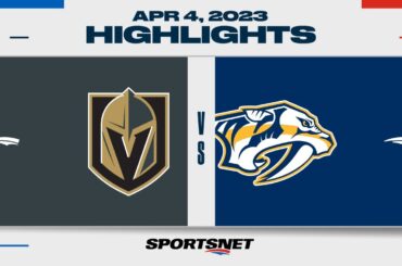 NHL Highlights | Golden Knights vs. Predators - April 4, 2023
