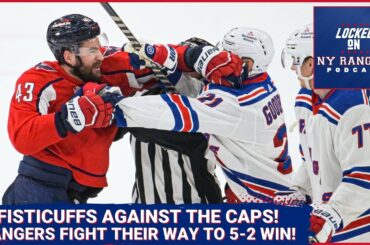 Lafreniere scores a ridiculous goal, Rangers take down Caps 5-2 in chippy road battle!