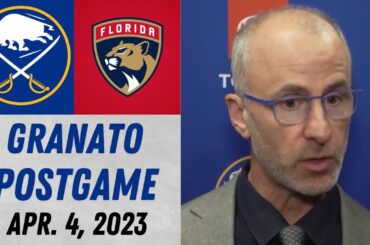 Don Granato Postgame Interview vs Florida Panthers (4/4/2023)