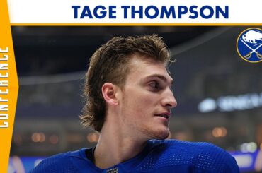 "It's A Good Feeling" | Buffalo Sabres Forward Tage Thompson Returns To Practice As Full Participant