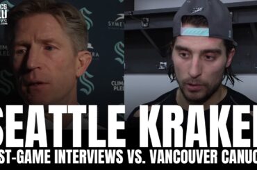 Brandon Tanev & David Hakstol React to Seattle Kraken "Character" Win vs. Vancouver Canucks