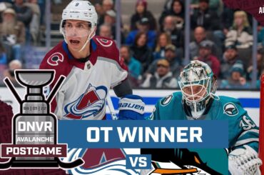 Colorado Avalanche clinch postseason berth in wild overtime win over San Jose Sharks