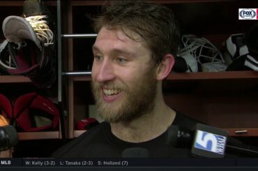 Jaccob Slavin is all smiles talking about Hurricanes' Game 3 win.