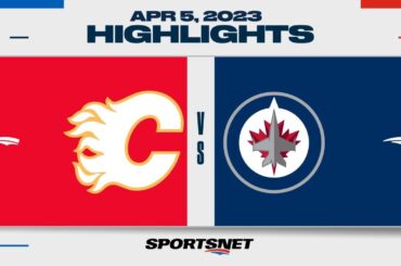 NHL Highlights | Flames vs. Jets - April 5, 2023