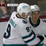 Danil Gushchin s first NHL goal vs Coyotes and Prosvetov (1 apr 2023)