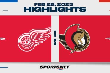 NHL Highlights | Red Wings vs. Senators - February 28, 2023