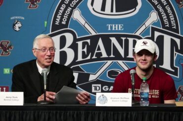 Men's Hockey: Beanpot vs Harvard Press Conference (Feb. 4, 2019)
