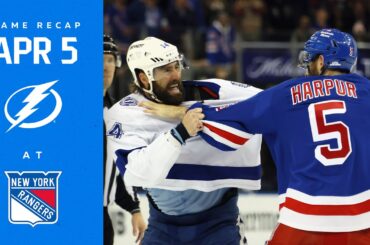 RECAP: Lightning @ Rangers 4/5/23 | No Love Lost
