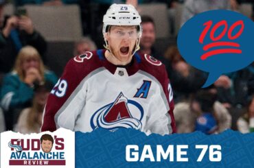 Avalanche Review Game 76: Nathan MacKinnon Finally Makes 100 Point Milestone