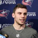 2019 CBJ Development Camp: Liam Foudy, Alexandre Texier, and Emil Bemstrom