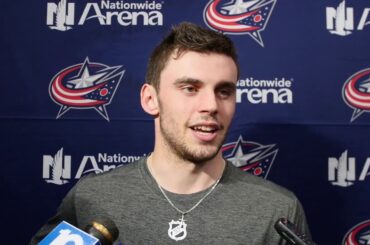 2019 CBJ Development Camp: Liam Foudy, Alexandre Texier, and Emil Bemstrom