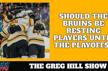 Should the Bruins be resting players until the playoffs?
