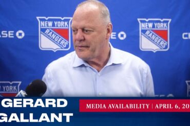 New York Rangers: Gerard Gallant Pregame Media Availability | Apr. 6, 2023