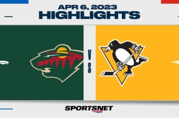 NHL Highlights | Wild vs. Penguins - April 6, 2023
