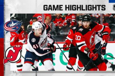 Blue Jackets @ Devils 4/6 | NHL Highlights 2023