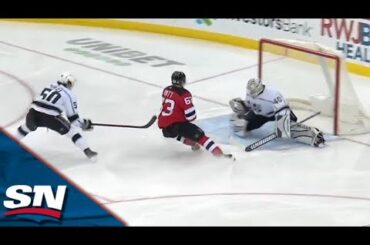 Jesper Bratt Dekes Out Cal Petersen On The Breakaway Off Beauty Stretch Pass From Damon Severson