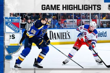 Rangers @ Blues 4/6 | NHL Highlights 2023