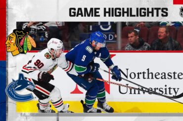 Blackhawks @ Canucks 4/6 | NHL Highlights 2023