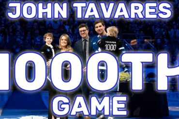 The Toronto Maple Leafs Ceremony For John Tavares Playing His 1000th Game