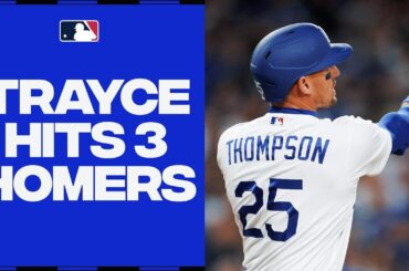 TRAYCE FOR 3!! Trayce Thompson comes through with the first 3-HOMER game of the season!
