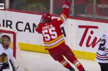 Noah Hanifin 2-2 Goal vs Chicago Blackhawks | April 4th, 2023 | Calgary Flames