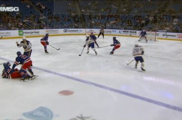 John Hayden Accidentally Clipped From Behind While Getting Ready To Fight Barclay Goodrow