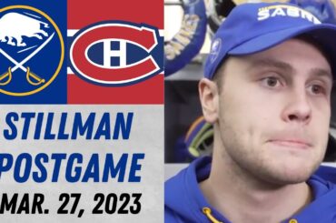 Riley Stillman Postgame Interview vs Montreal Canadiens (3/27/2023)