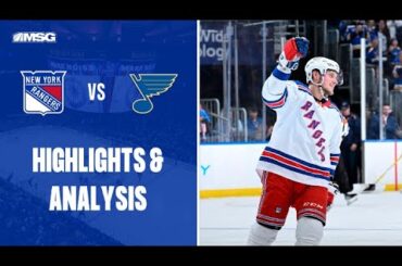 Rangers Fall to Blues 3-2 in OT on Tarasenko's Return to St. Louis | New York Rangers