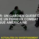 Pour voir: un gardien de but du Québec remporte un combat furieux dans la Ligue américaine