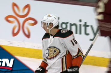 Ducks' Ryan Strome Drops Glove with Connor Mackey To Complete Gordie Howe Hat Trick