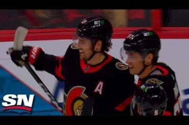 Senators Take Advantage Of Goofy Bounce Off Glass 30 seconds Into Game vs. Lightning
