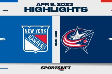 NHL Highlights | Rangers vs. Blue Jackets - April 8, 2023