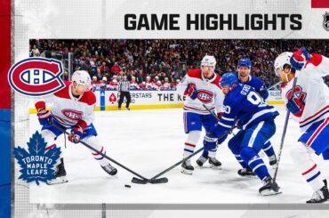 Canadiens @ Maple Leafs 4/8 | NHL Highlights 2023